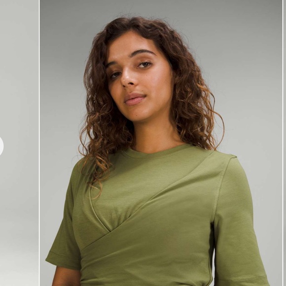 NWOT Lululemon Cotton Wrap Front Dress - Picture 3 of 11